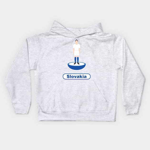 Slovakia Football Kids Hoodie by StarIconsFooty